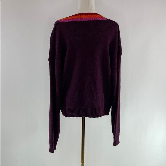 Marine Layer, Slouchy V-Neck Sweater, L - Picture 8 of 10
